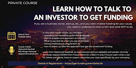 Learn how to talk to an investor to get funding