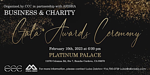 Business & Charity Gala Award Ceremony