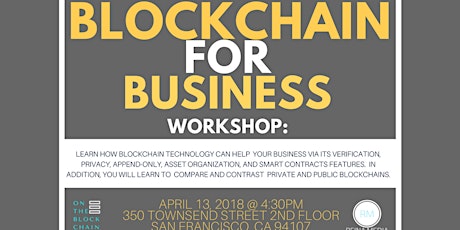 BLOCKCHAIN FOR BUSINESS primary image