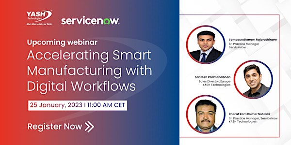 Accelerating smart manufacturing with digital workflows