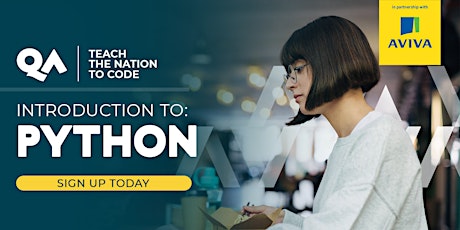 Introduction to Python Programming  sponsored by Aviva