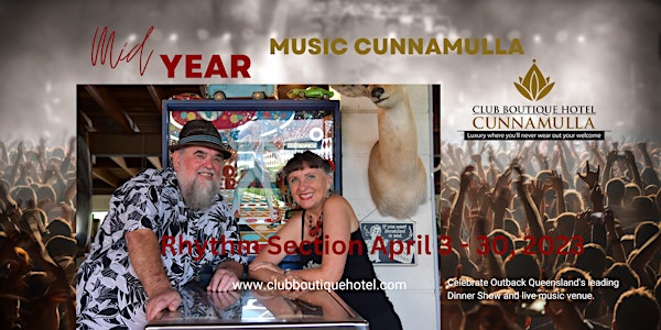 Rhythm Section, 6pm 3 - 30 April 2023 Cunnamulla's Club Boutique Hotel Live