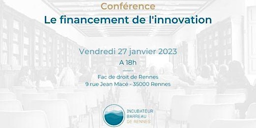 Conférence Financement de l'innovation