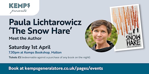 Meet The Author - Paula Lichtarowicz - ‘The Snow Hare’
