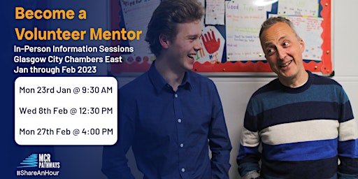 Become a Volunteer Mentor - Live Glasgow Info Session (City Chambers East)