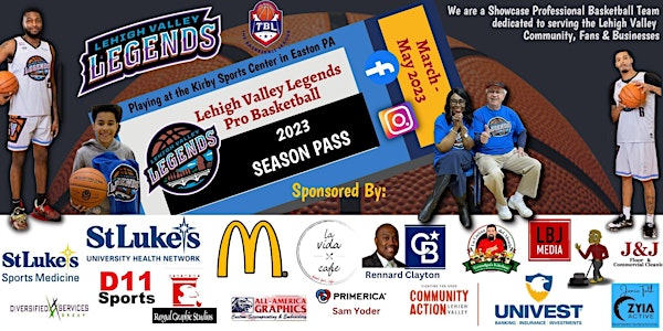 2023 Lehigh Valley Legends Basketball Season Pass $139.99