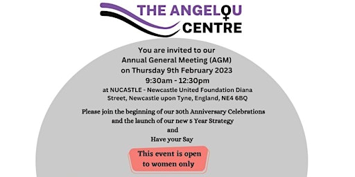 The Angelou Centre Annual General Meeting