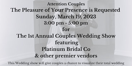 The Platinum Bridal Wedding Show for Brides and Grooms