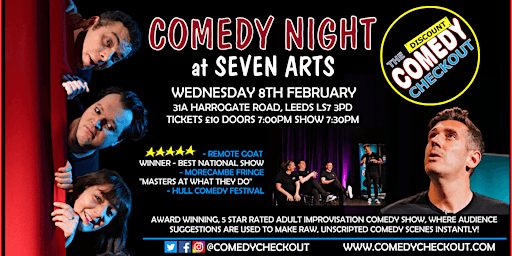 Comedy Night at Seven Arts Leeds - Wednesday 8th February