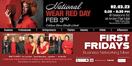 February FIRST FRIDAYS National Wear Red Day - Heart Health Month