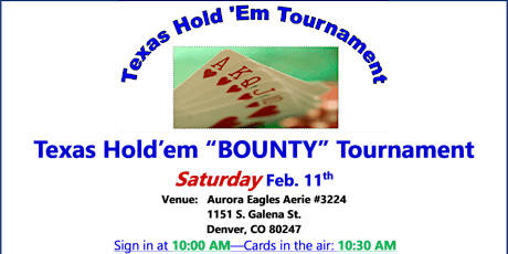 Texas Hold'em Bounty Tournament