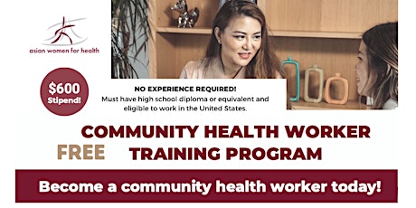 Community Health Worker Workforce Development Information Sessions