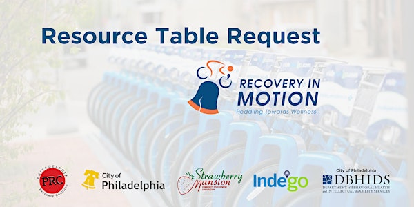 Resource Table Sign-up: Ride for Recovery