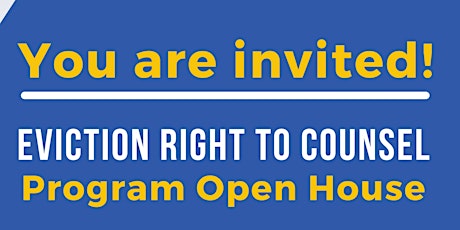 Eviction Right To Counsel Open House