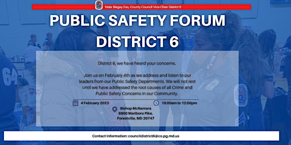 Public Safety Forum
