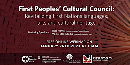 First Peoples’ Cultural Council: Revitalizing languages, arts, and heritage