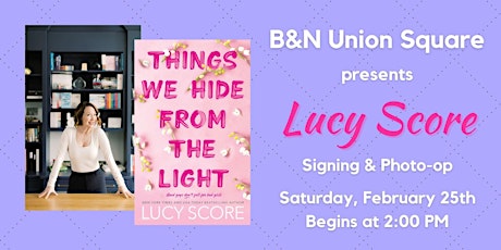 Lucy Score Signing and Photo-op  at Barnes & Noble - Union Square in NYC