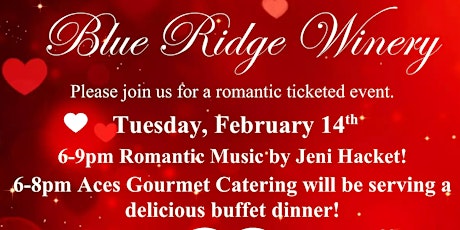 Valentine's Day Dinner at Blue Ridge Winery
