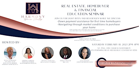Real Estate, Homebuyers & Financial Education Seminar