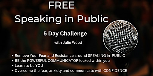 FREE 5 Day Speaking in Public Challenge
