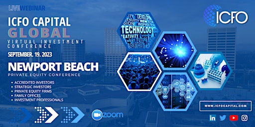 Live Web Event: The iCFO Virtual Investor Conference - Newport Beach, CA. primary image