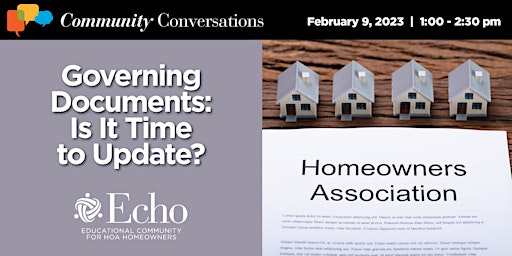Community Conversation: Governing Documents - Is it time to update?
