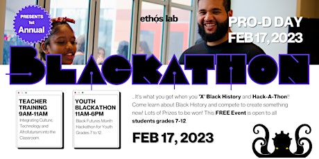 Ethos Lab First Annual Youth Black-A-Thon Feb 17