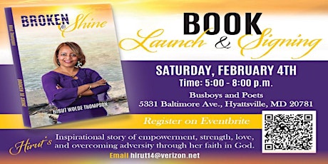 Broken To Shine Book Launch/Signing