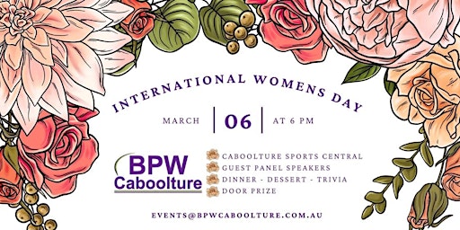 Imagen principal de BPW Caboolture International Women's Day Dinner