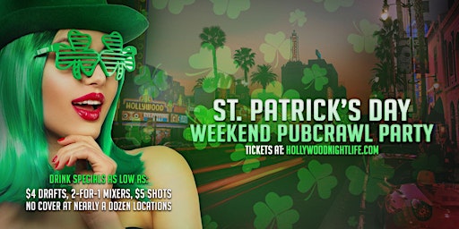 Hollywood St Patrick's Day Friday Pub Crawl Party