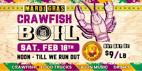 Mardi Gras Crawfish Boil @ Truck Yard Houston