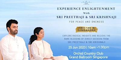 Experience Enlightenment with Preethaji and Krishnaji in Singapore (LIVE)