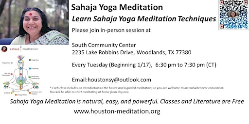 Learn Sahaja Yoga Meditation primary image