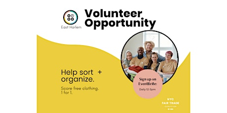 Fri. Volunteer at The Sustainable Fashion Community Center - East Harlem