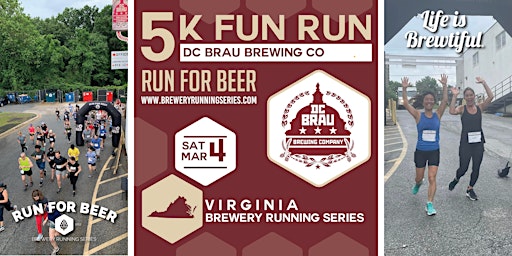 5k Beer Run x DC Brau Brewery | 2023 VA Brewery Running Series