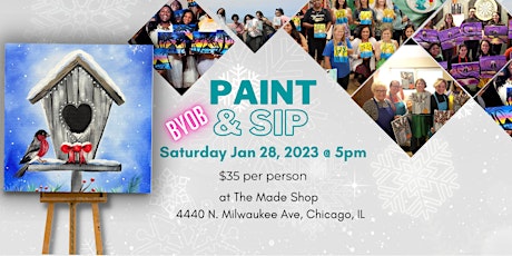 Paint & Sip at The Made Shop January 28, 2023