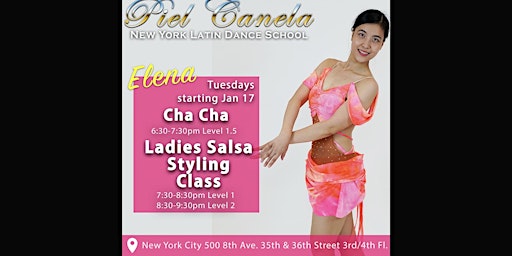Ladies Salsa Styling Dance Class, Level 2, Advance Beginner