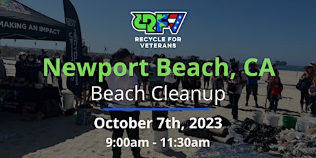 Newport Beach Cleanup with Local Veterans