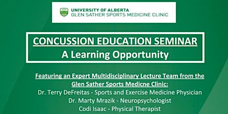 Banff Canmore Concussion Education presented by the Glen Sather Sports Medicine Clinic primary image