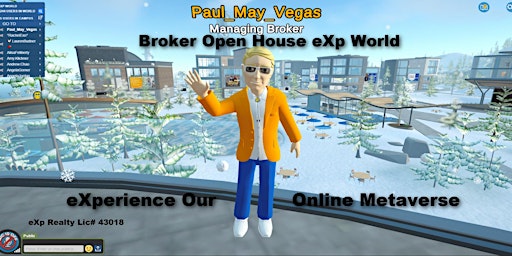 Come Visit Us In eXp World- Broker Open House- In Our Online Metaverse primary image