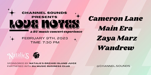 Channel Sounds Presents Love Notes: Valentine's Day Showcase