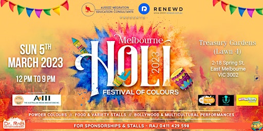 Melbourne Holi Festival of Colours 2023