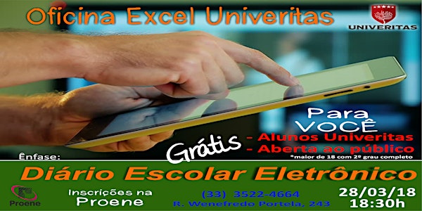 Oficina de Excel Univeritas : Diário Escolar eletrônico