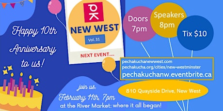 New West PechaKucha Night Volume #31 - 10th Anniversary Edition