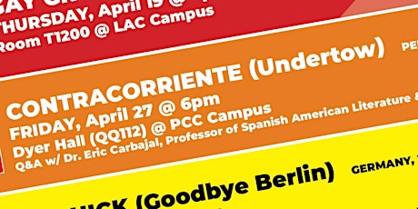 Spanish Language Film: Contracorriente / Undertow Guest Speaker: Dr. Eric Carbajal, CSUF primary image