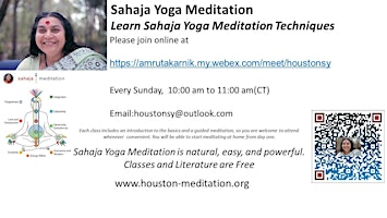 Learn Sahaja Yoga Meditation primary image