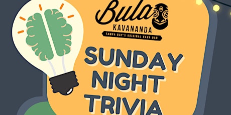 Sunday Night Trivia at Bula Kavananda