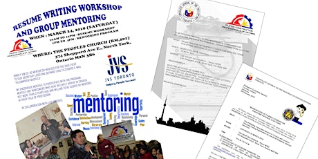 Registration of Filipino Citizen / Resume Writing Workshop and Group Mentoring primary image