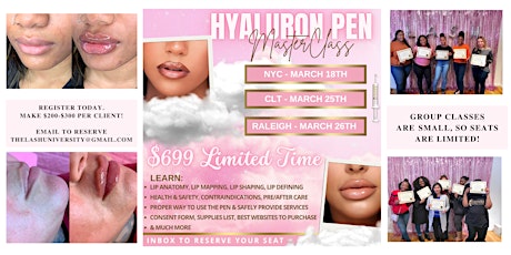 Hyaluron Pen Lip Masterclass - Hands On | Model Provided | Detailed