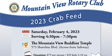 Crab Feed fundraiser - annual event to support local charities